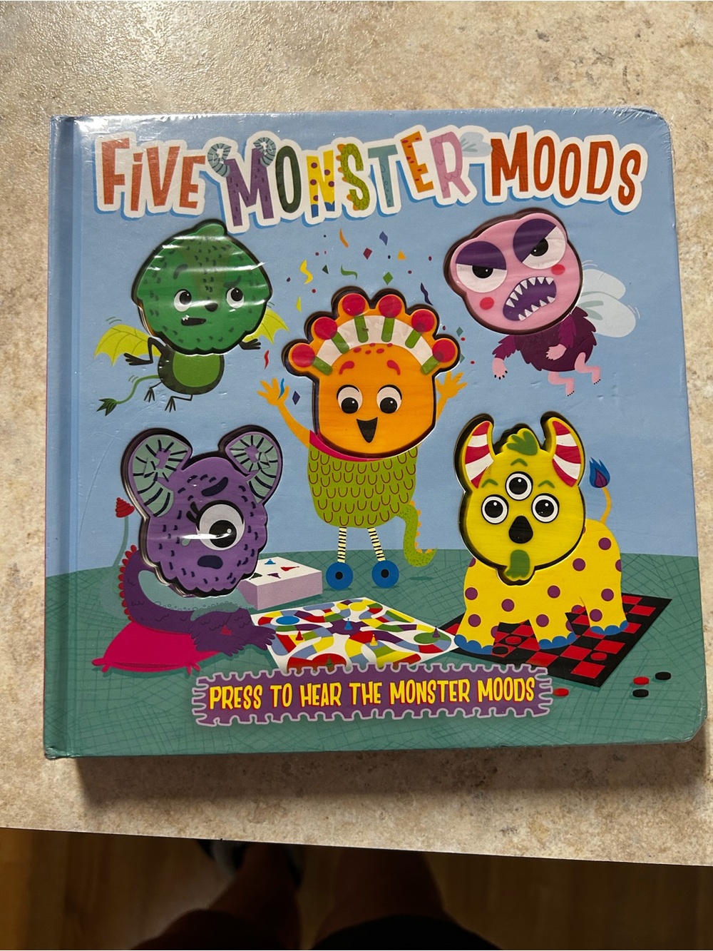 Five Monster Moods Sound Book - Colorful Monsters (Blue)